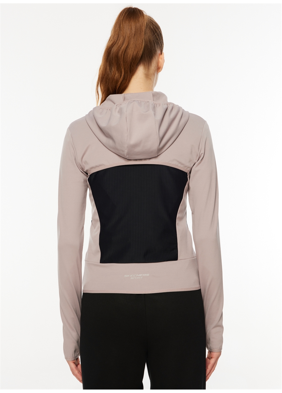 Skechers Lila Kadın Fermuarlı Regular Fit Full Zip Sweatshirt_4