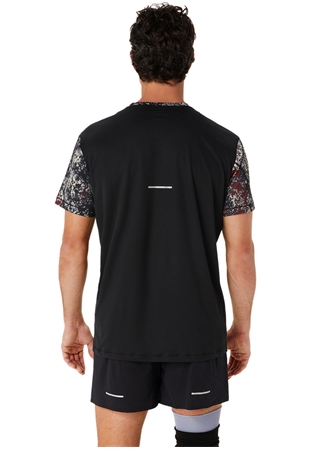 Asics Siyah - Gri Erkek T-Shirt 2011C885-001 AOP SS TOP_2