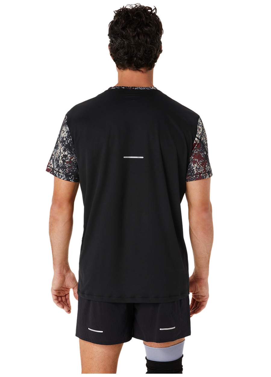 Asics Siyah - Gri Erkek T-Shirt 2011C885-001 AOP SS TOP_2