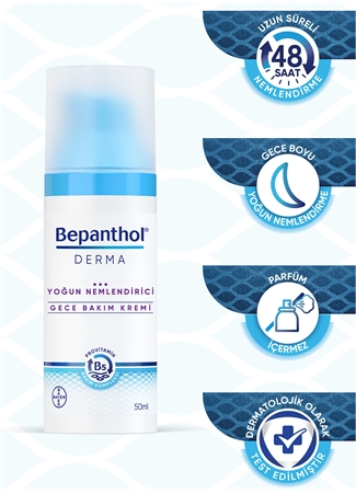 Bepanthol Derma Yoğun Nemlendirici Gece Bakım Kremi 50 Ml_7