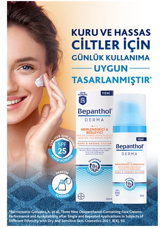 Bepanthol Derma Nemlendirici & Besleyici SPF 25 Güneş Koruyuculu Günlük Yüz Bakım Kremi 50 Ml_2