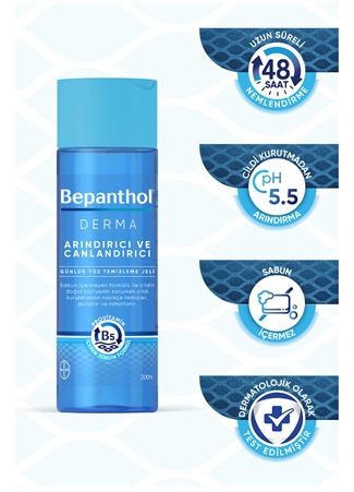 Bepanthol Derma Arındırıcı Ve Canlandırıcı Yüz Temizleme Jeli 200 Ml_6