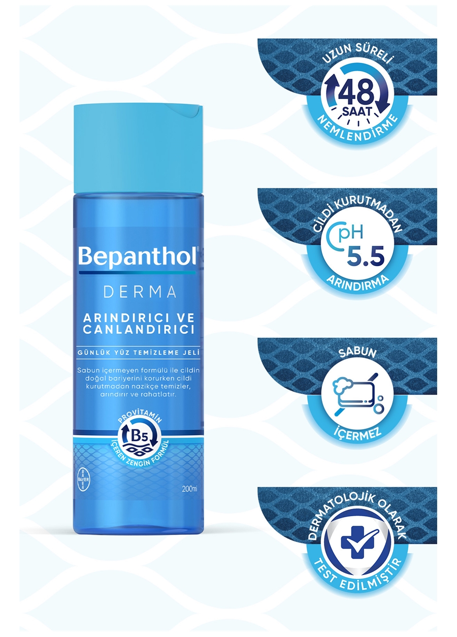 Bepanthol Derma Arındırıcı Ve Canlandırıcı Yüz Temizleme Jeli 200 Ml_6