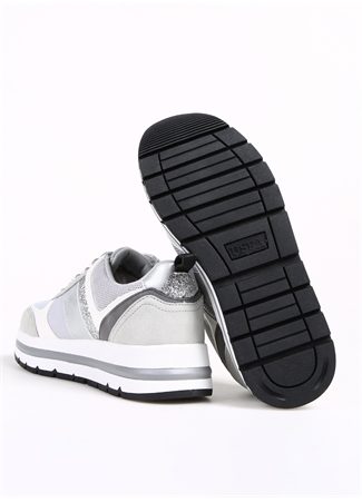 U.S. Polo Assn. Gri Kadın Sneaker 3F SHINY 3PR_3