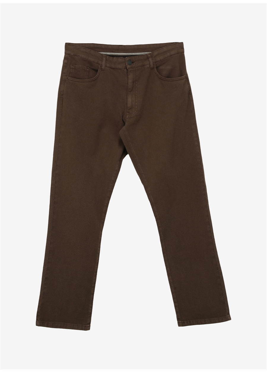 Altınyıldız Classics Normal Bel Boru Paça Comfort Fit Kahve Erkek Pantolon 4A0124100061