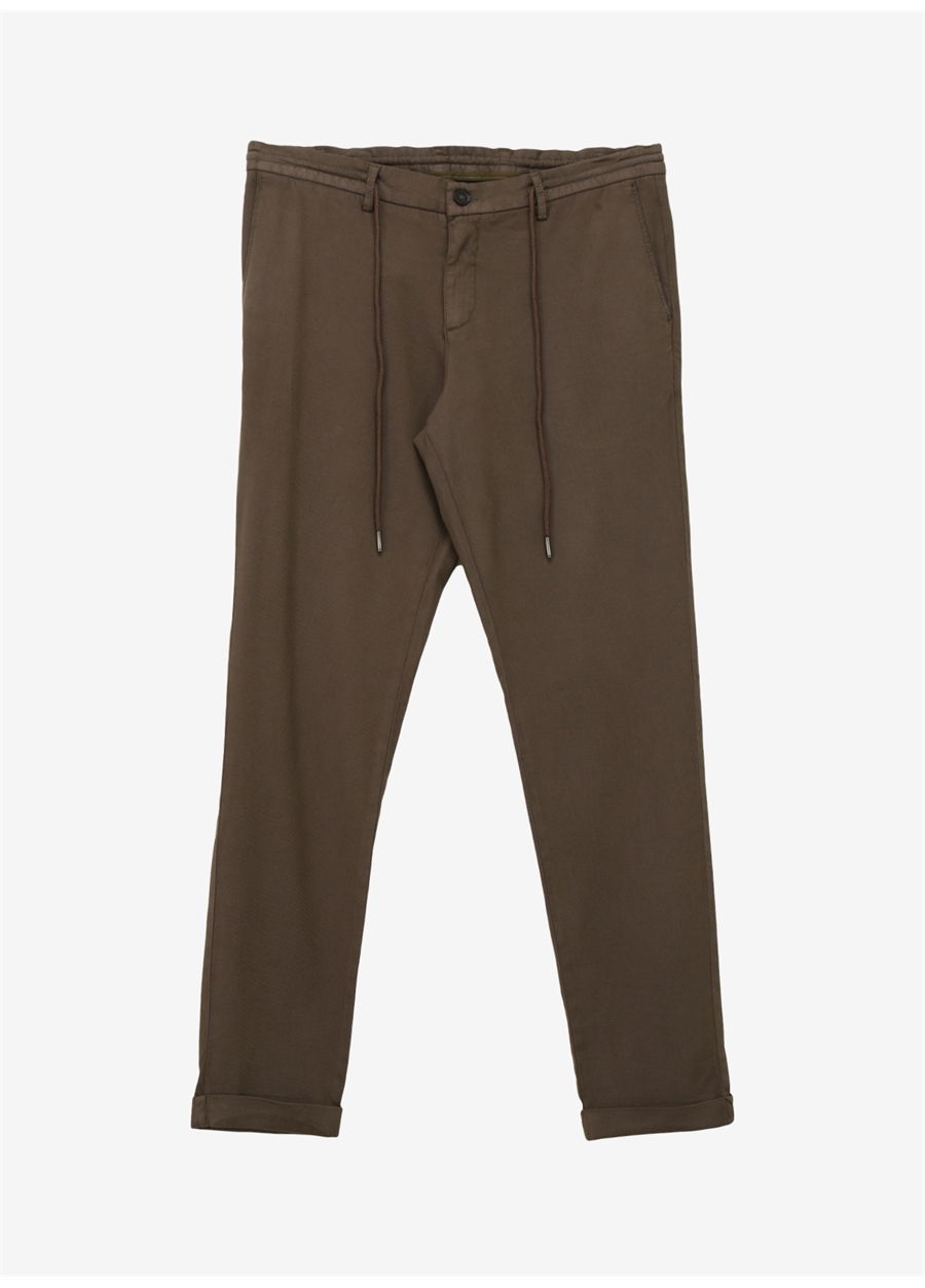 Altınyıldız Classics Normal Bel Dar Paça Slim Fit Haki Erkek Pantolon 4C0124100013