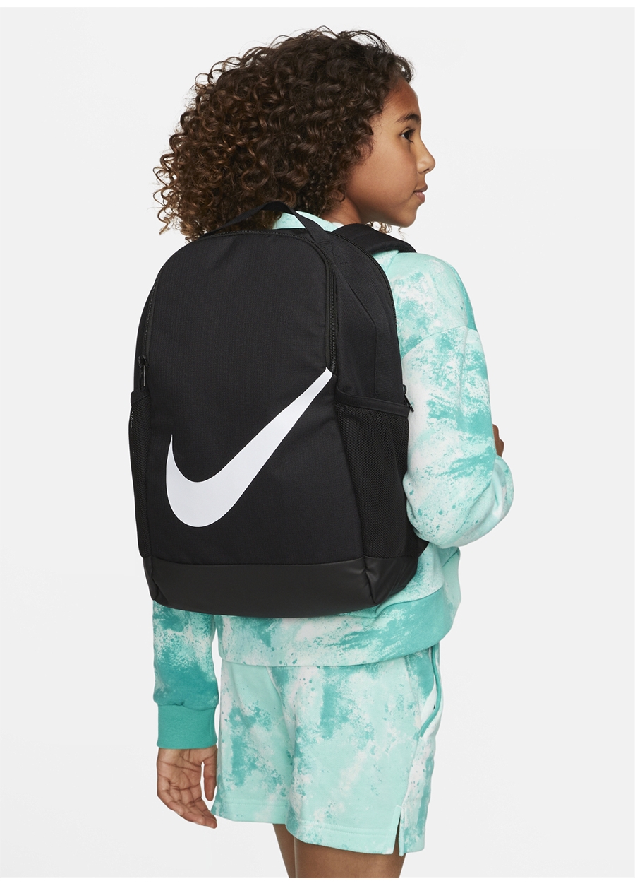 Nike Siyah - Gri - Gümüş Erkek Çocuk 15X30x43 Cm Sırt Çantası DV9436-010-Y NK BRSLA BKPK - SP23_1