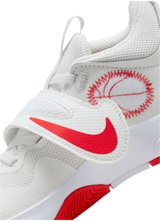 Nike Çocuk Beyaz - Kırmızı Yürüyüş Ayakkabısı DV8994-102-TEAM HUSTLE D 11 (PS)_3