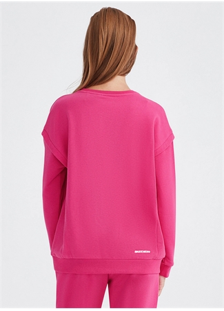 Skechers Neon Pembe Kız Çocuk Yuvarlak Yaka Uzun Kollu Sweatshirt SK232073-602_4