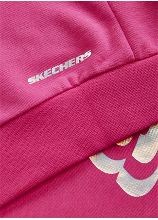 Skechers Neon Pembe Kız Çocuk Yuvarlak Yaka Uzun Kollu Sweatshirt SK232073-602_9