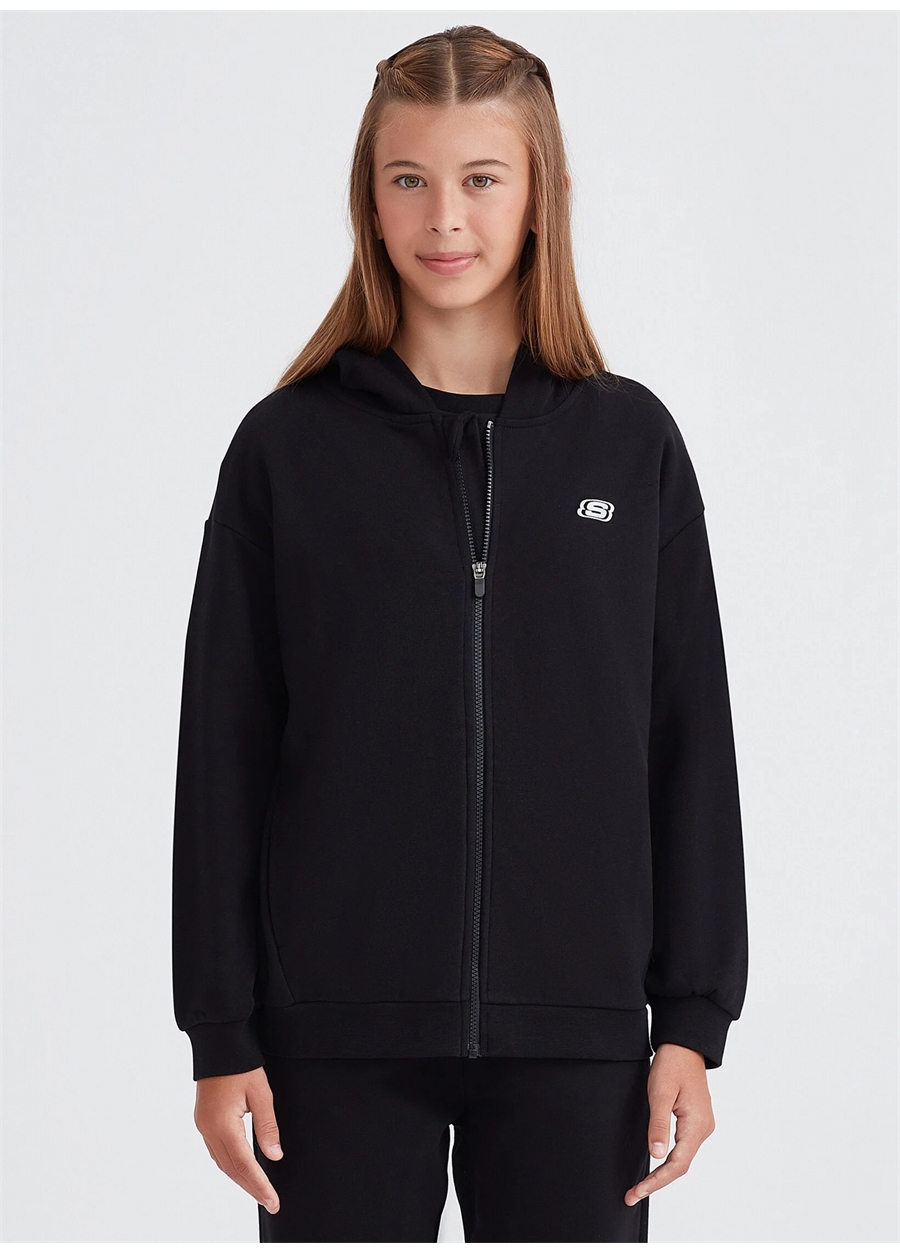 Skechers Siyah Kız Çocuk Sweatshirt SK232219-001_0