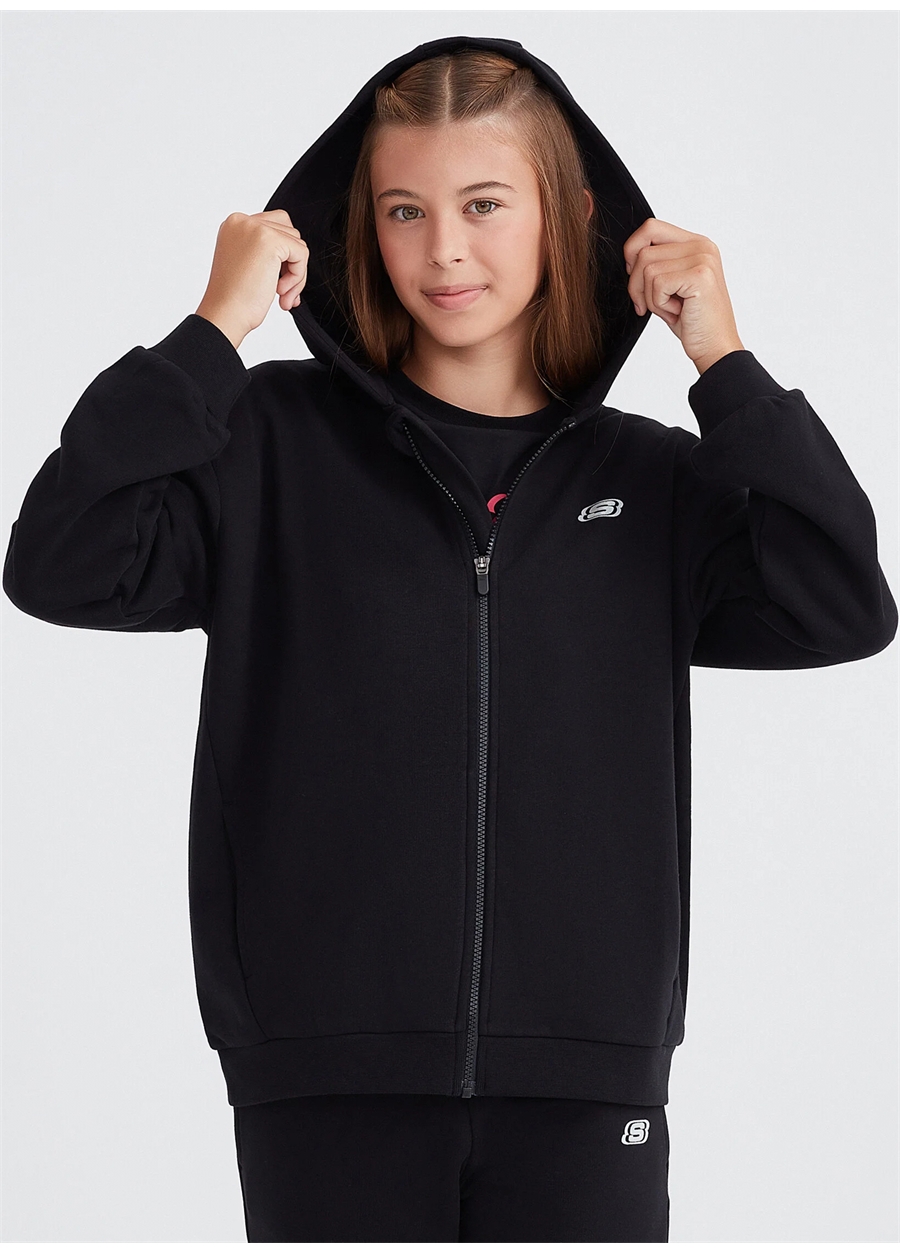 Skechers Siyah Kız Çocuk Sweatshirt SK232219-001_1