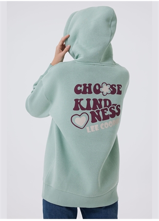 Lee Cooper Kapüşon Yaka Mint Kadın Sweatshırt 241 LCF 241003 KINDY MINT_2