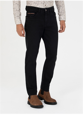 Pierre Cardin Normal Bel Normal Paça Slim Fit Siyah Erkek Denim Pantolon MIRADOR_1