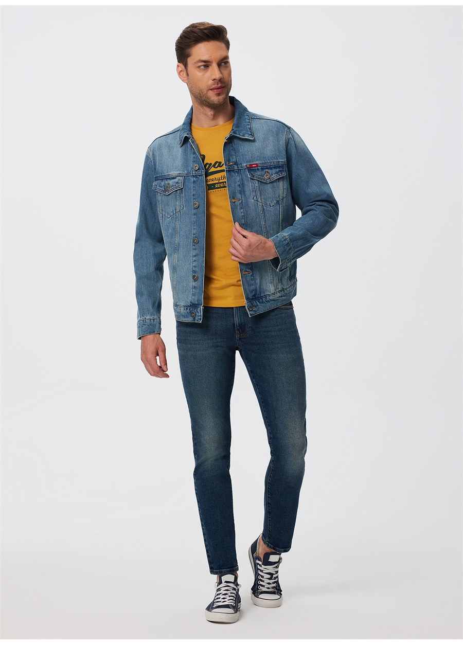 Lee Cooper Normal Bel Slim Straight Erkek Denim Pantolon 241 LCM 121023 JAGGER LEIPZIG PURE_2