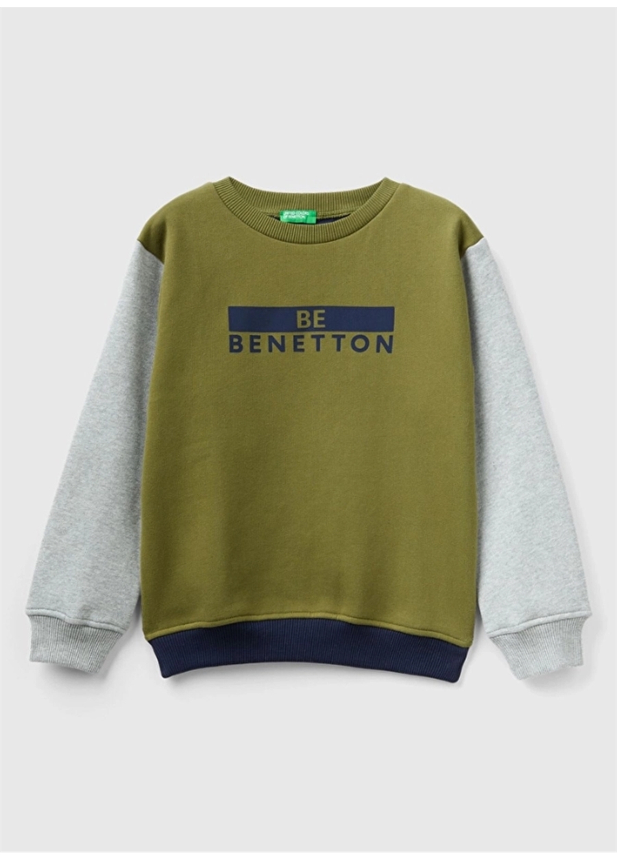 Benetton Bej Erkek Çocuk Sweatshirt