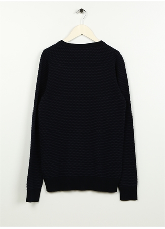 Jack & Jones Lacivert Erkek Çocuk Kazak JJEATLAS KNIT CREW NECK JNR_2