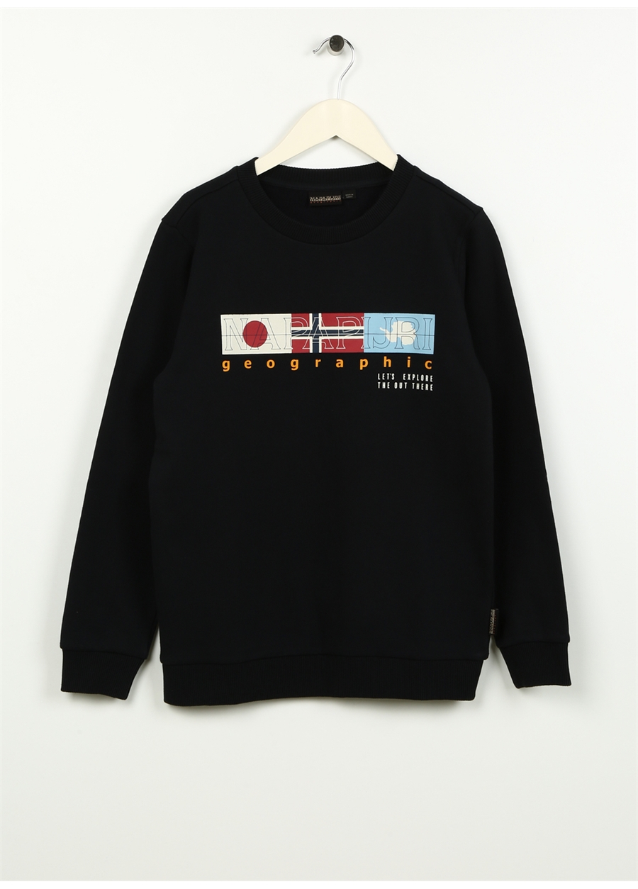 Napapijri Siyah Erkek Çocuk Sweatshirt NP0A4HG60411 K B-BRUNT C_0