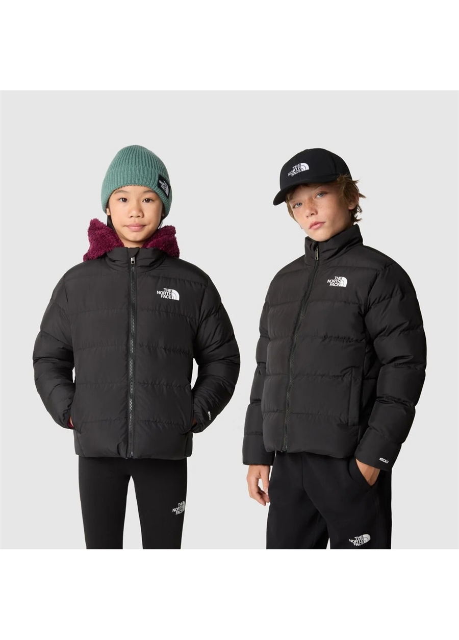 The North Face Siyah Erkek Çocuk Mont NF0A82YUJK31 TEEN REVERSIBLE NORTH_0