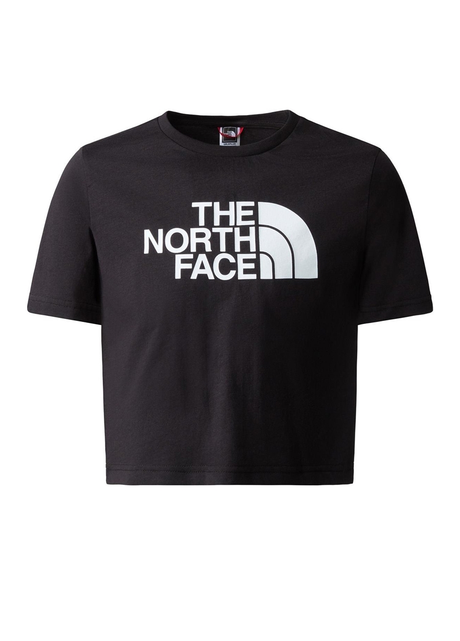 The North Face Siyah Kız Çocuk T-Shirt NF0A83EUJK31 G S/S CROP EASY TEE