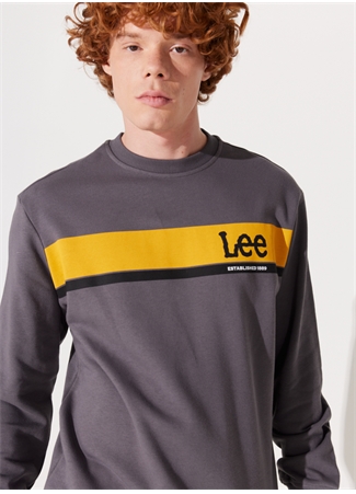 Lee Bisiklet Yaka Antrasit Erkek Sweatshırt L232501003 Bisiklet Yaka Sweatshirt_2