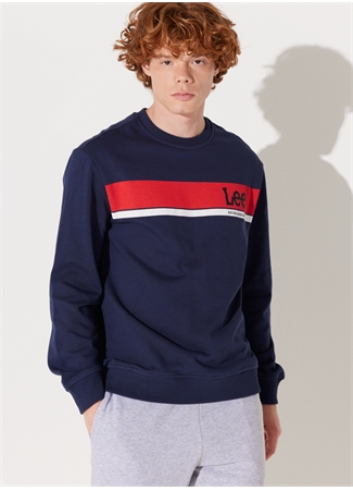 Lee Bisiklet Yaka Lacivert Erkek Sweatshırt L232501410 Bisiklet Yaka Sweatshirt_0