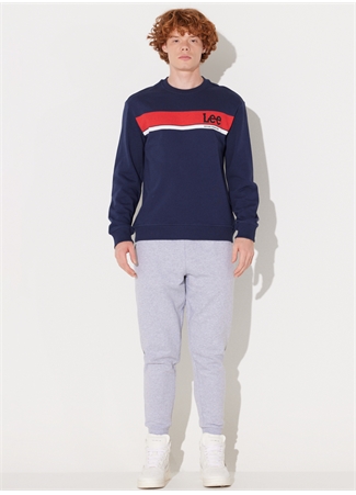 Lee Bisiklet Yaka Lacivert Erkek Sweatshırt L232501410 Bisiklet Yaka Sweatshirt_5