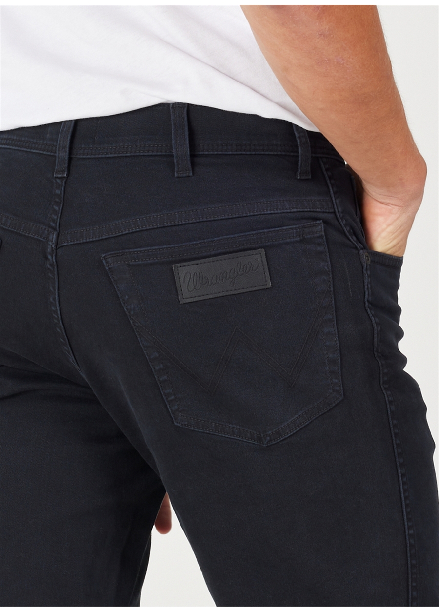 Wrangler Normal Bel Regular Fit Siyah Erkek Chino Pantolon W121053100 Texas Non Denim Pantolon_5