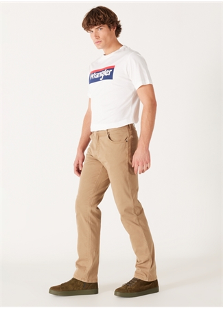 Wrangler Normal Bel Regular Fit Deve Tüyü Erkek Chino Pantolon W121053175 Texas Non Denim Pantolon_2