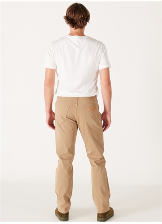 Wrangler Normal Bel Regular Fit Deve Tüyü Erkek Chino Pantolon W121053175 Texas Non Denim Pantolon_5