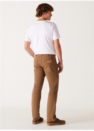 Wrangler Normal Bel Regular Fit Kahve Erkek Chino Pantolon W121053248 Texas Non Denim Pantolon_4