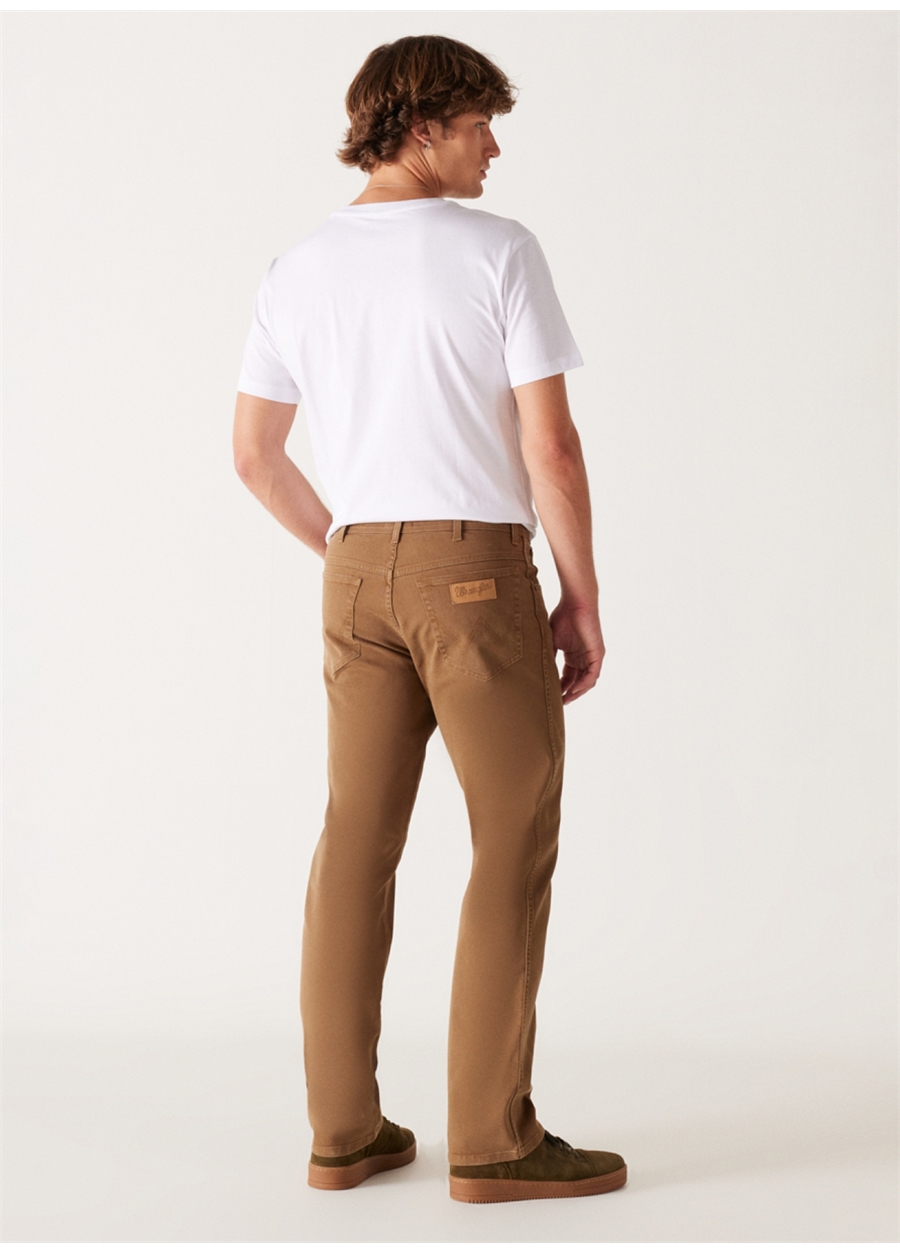 Wrangler Normal Bel Regular Fit Kahve Erkek Chino Pantolon W121053248 Texas Non Denim Pantolon_4