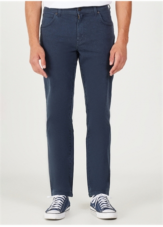 Wrangler Normal Bel Regular Fit Lacivert Erkek Chino Pantolon W121053XAE Texas Non Denim Pantolon_6