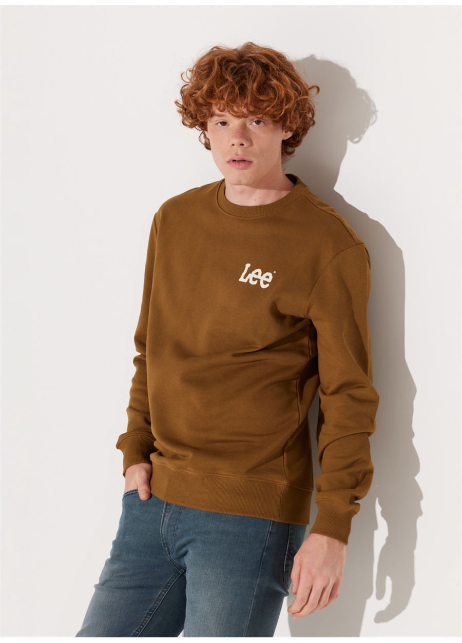 Lee Bisiklet Yaka Kiremit Erkek Sweatshırt L81MRF84 Bisiklet Yaka Sweatshirt_1