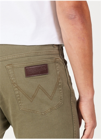 Wrangler Normal Bel Regular Fit Yeşil Erkek Chino Pantolon W121053G40 Texas Non Denim Pantolon_4