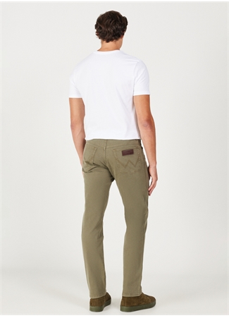 Wrangler Normal Bel Regular Fit Yeşil Erkek Chino Pantolon W121053G40 Texas Non Denim Pantolon_5