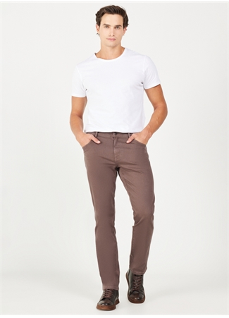 Wrangler Normal Bel Slim Fit Kahve Erkek Chino Pantolon W12S004220 Texas Slim Chino Pant_1