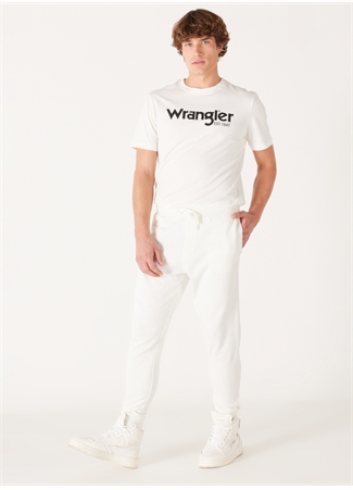 Wrangler Regular Fit Kırık Beyaz Erkek Eşofman Altı W232400102 Jogger Sweatpant_1