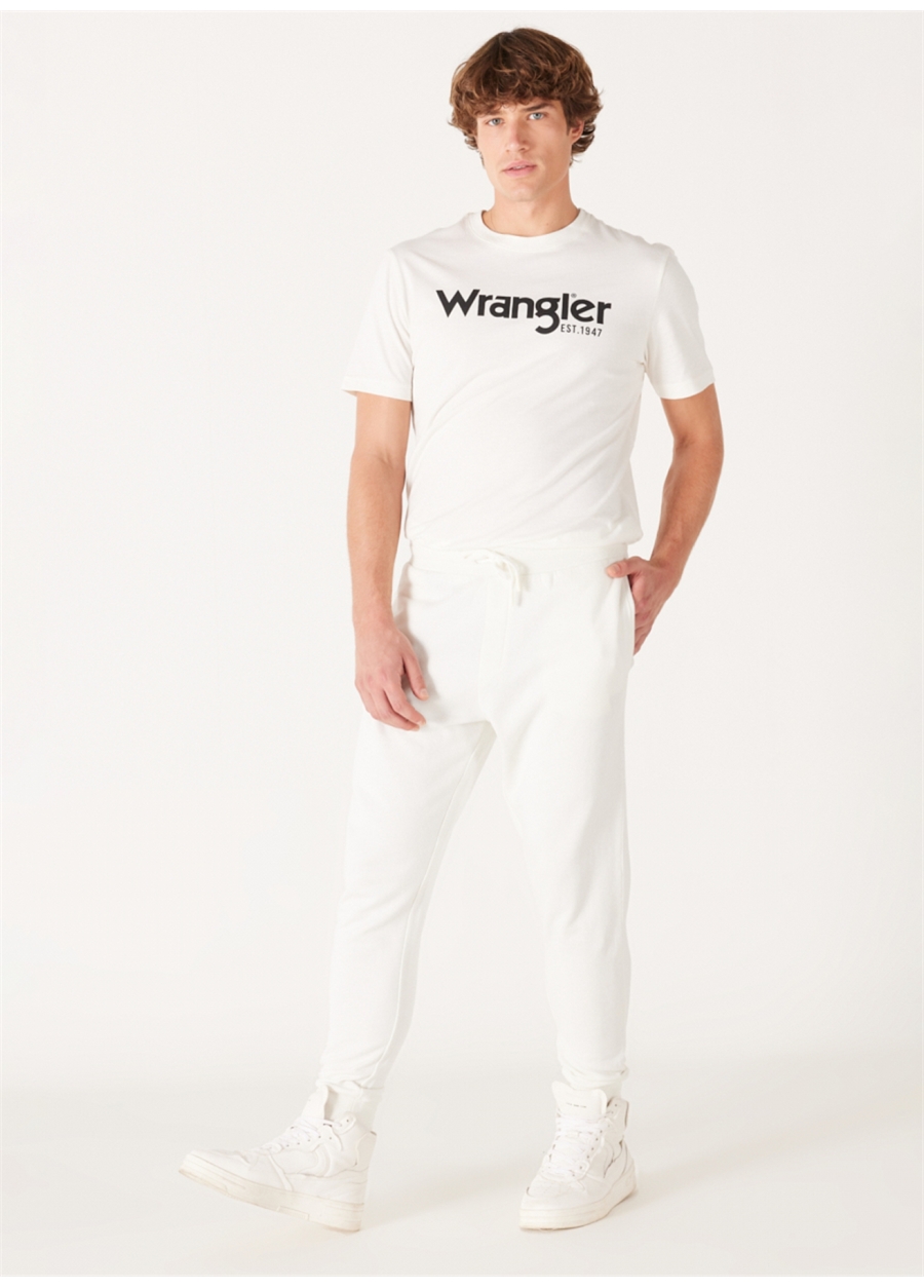 Wrangler Regular Fit Kırık Beyaz Erkek Eşofman Altı W232400102 Jogger Sweatpant_1