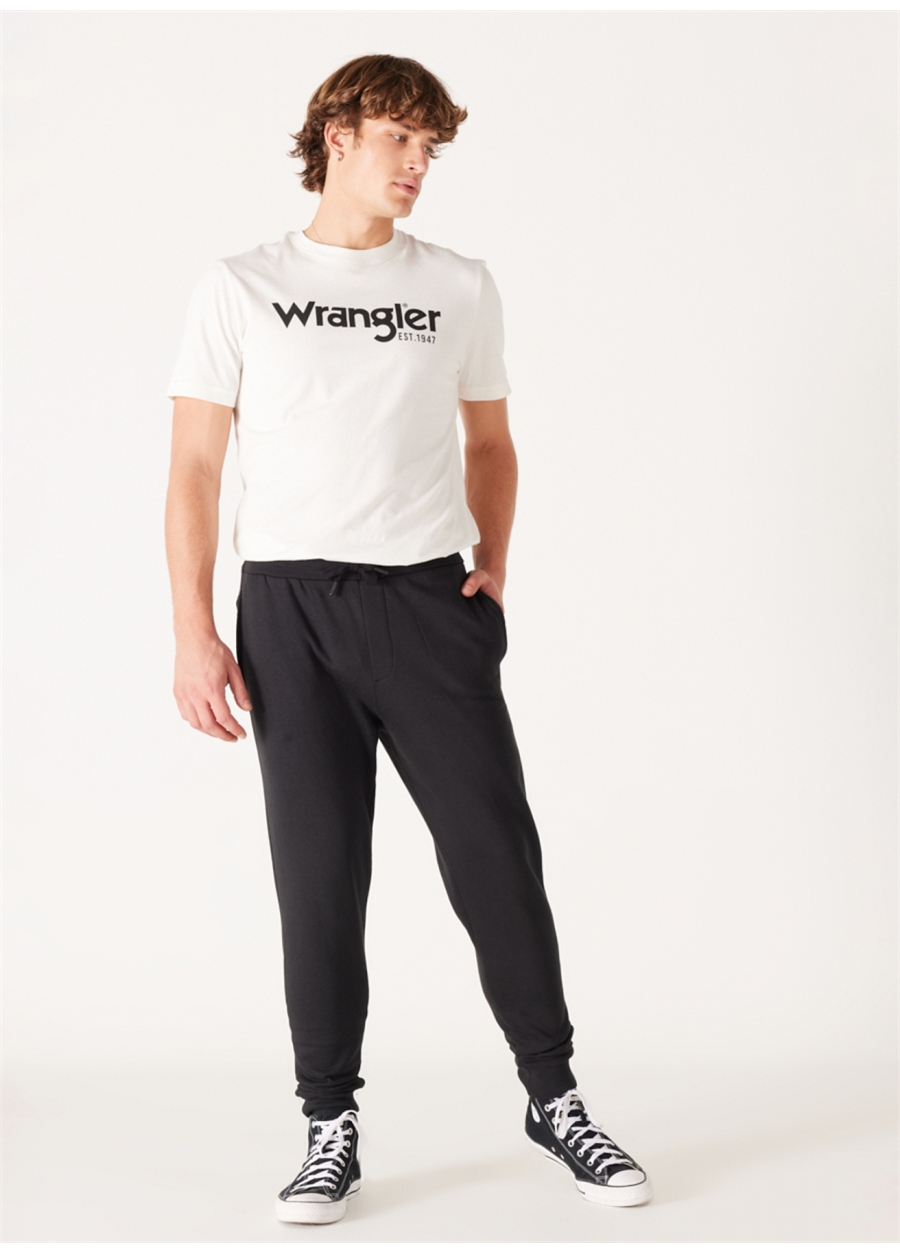 Wrangler Regular Fit Siyah Erkek Eşofman Altı W232400001 Jogger Sweatpant_1