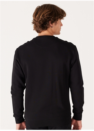 Wrangler Bisiklet Yaka Siyah Erkek Sweatshırt W646H1001 Bisiklet Yaka Sweatshirt_4