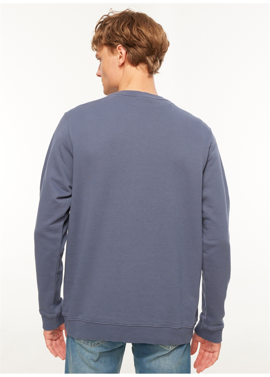 Columbia Koyu Mavi Erkek O Yaka Sweatshirt CS0204480_CS0204_4