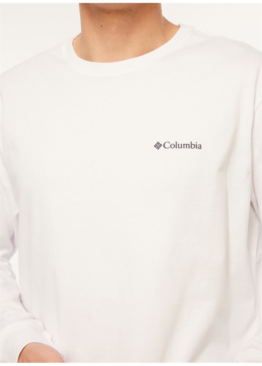 Columbia Beyaz Erkek O Yaka Sweatshirt CS0354100_CS0354_6