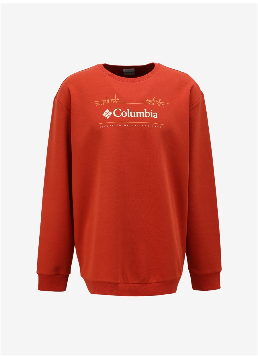 Columbia Kiremit Erkek O Yaka Baskılı Sweatshirt CS0329636_CS0329_0