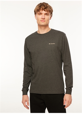 Columbia Antrasit Melanj Erkek O Yaka Sweatshirt CS0354012_CS0354_2