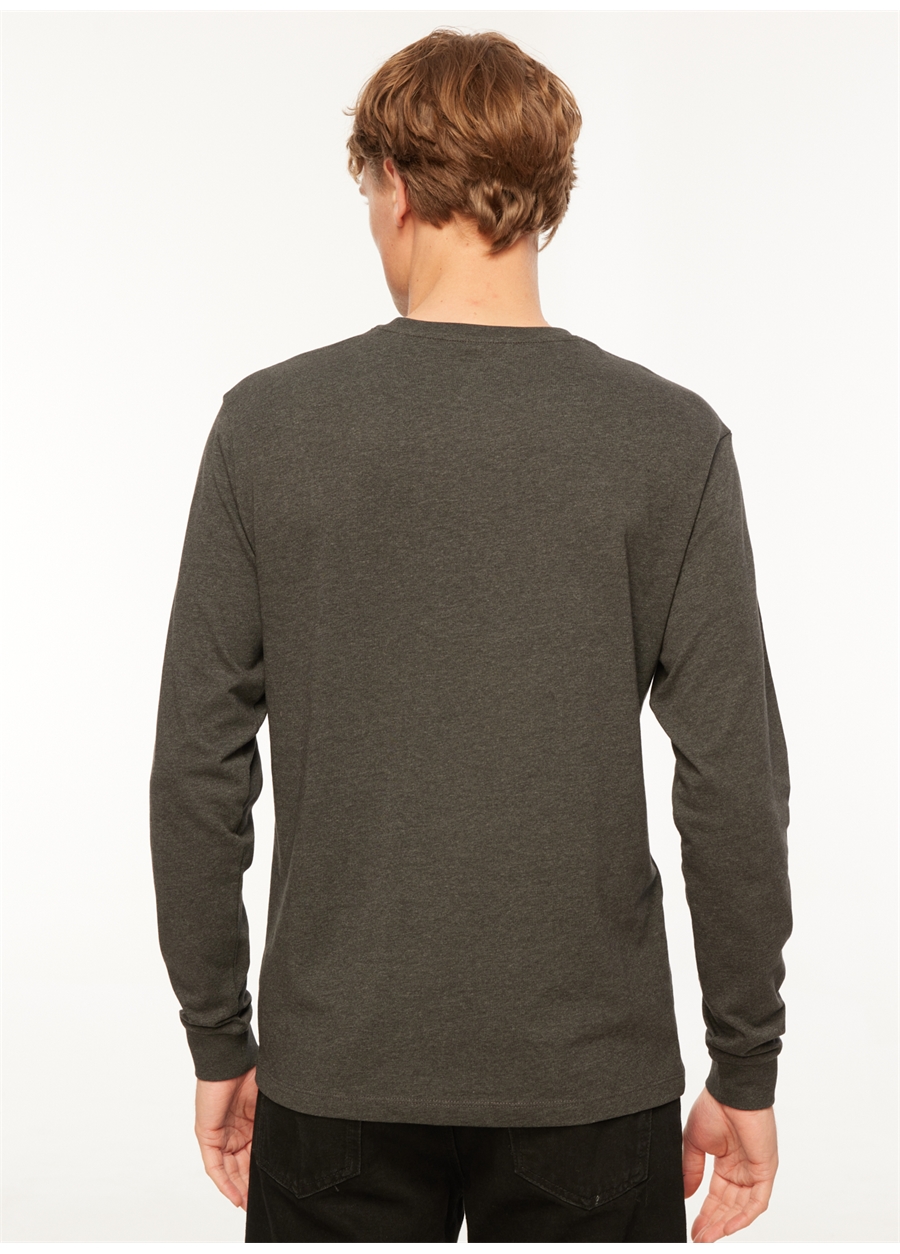 Columbia Antrasit Melanj Erkek O Yaka Sweatshirt CS0354012_CS0354_4