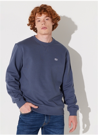 Lee Bisiklet Yaka İndigo Erkek Sweatshırt L81IRY315 Bisiklet Yaka Sweatshirt_0