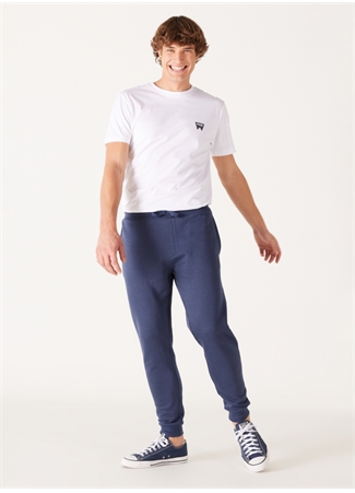 Wrangler Regular Fit İndigo Erkek Eşofman Altı W232400315 Jogger Sweatpant_1