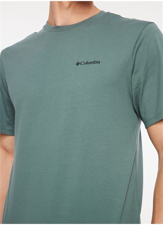 Columbia Yeşil Erkek O Yaka Baskılı T-Shirt CS0343346_CS0343_3