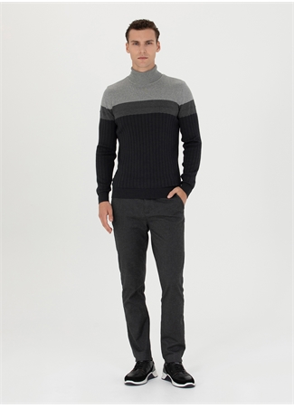 Pierre Cardin Normal Bel Normal Paça Slim Fit Antrasit Erkek Pantolon NEVADA_2